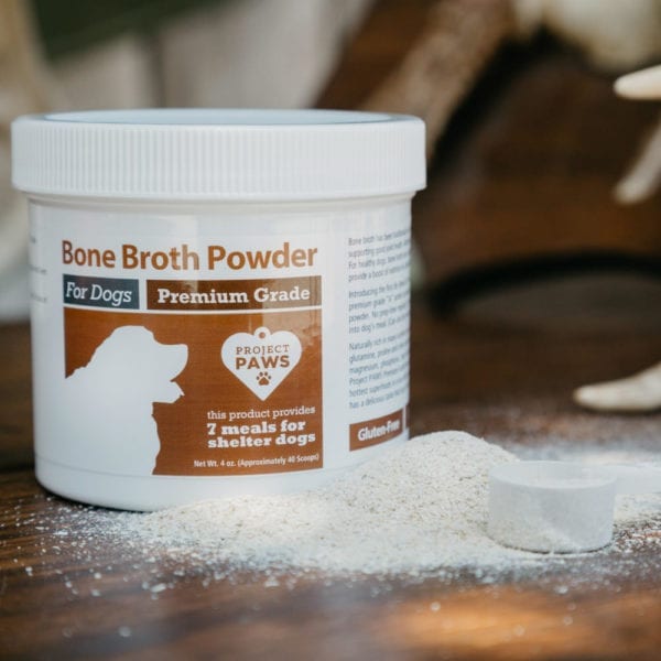 Bone Broth Powder for Dogs with Elk Antler: Glucosamine, Collagen, Mineral Rich