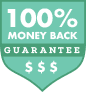 100% Money Back Guarantee