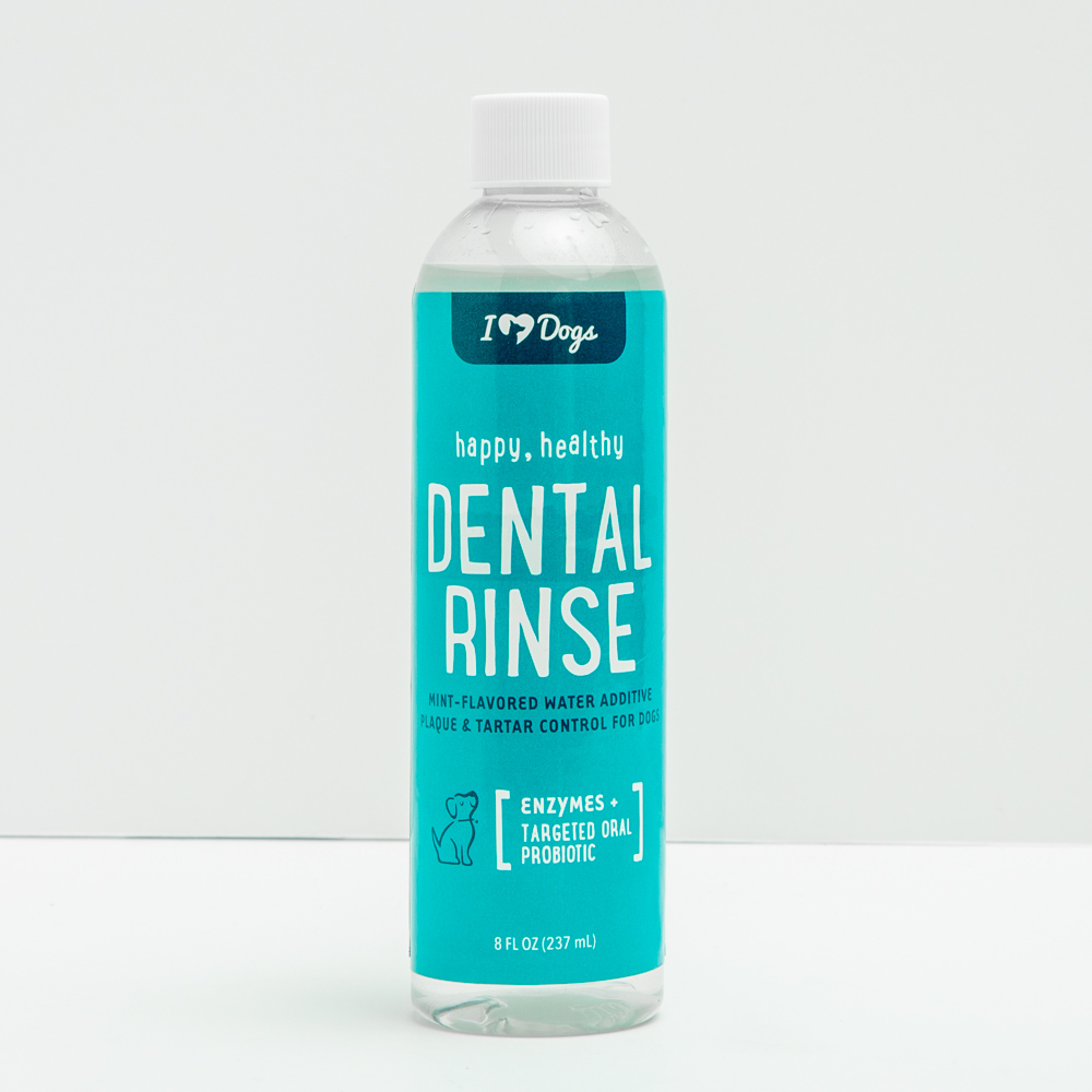 iHeartDogs Mint-Flavored Dental Rinse For Plaque & Tartar Control (8 oz)