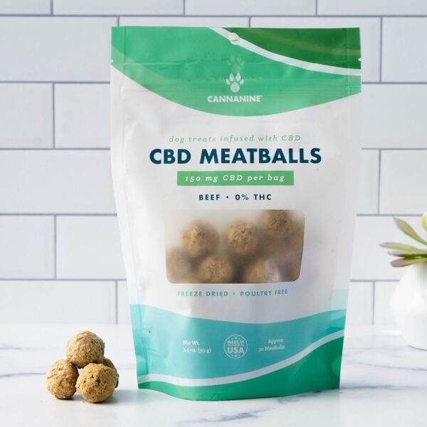 CBD Beef Meatball Treats For Dogs- 150 mg