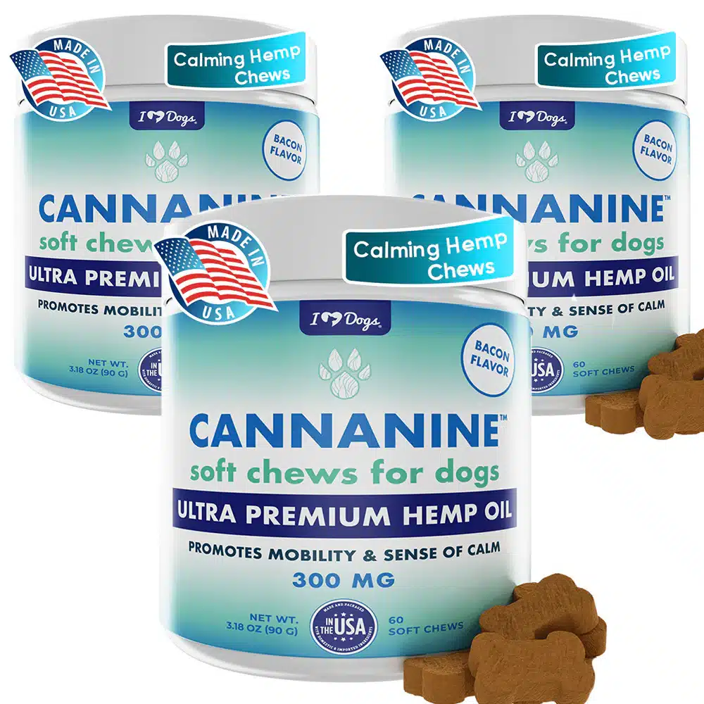 Buy 3 Get 33% OFF Cannanine™  Bacon Flavored Hemp Calming Soft Chews