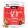 Set of 3 Bacon Flavored Hemp Calming Soft Chews and 3 Allergy & Itch Relief for Dogs with Salmon Oil, Quercetin, Colostrum, Antioxidants and Probiotics - Image 2