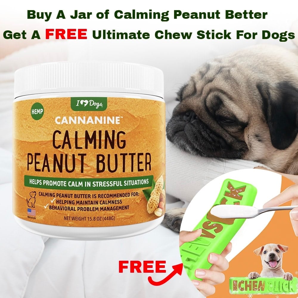 Buy Calming Peanut Butter for Dogs & Get the Ultimate Chew Toy for FREE!  – A Perfect Pair for Relaxation & Play!